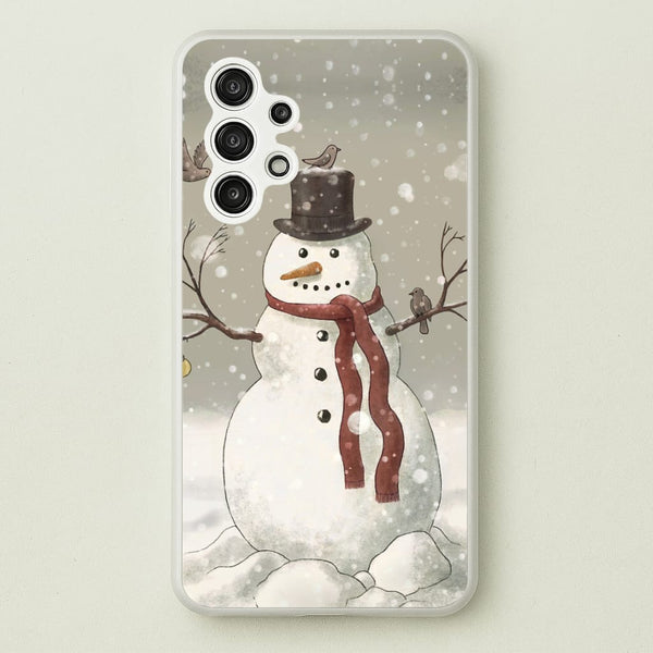 Christmas Snowman Drawing  -  Phone Case for Galaxy A13