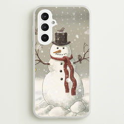 Christmas Snowman Drawing  -  Phone Case for Galaxy S23FE