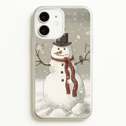 Christmas Snowman Drawing  -  Phone Case for iPhone 11