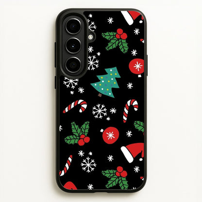Christmas Objects Pattern  -  Phone Case for Galaxy A56