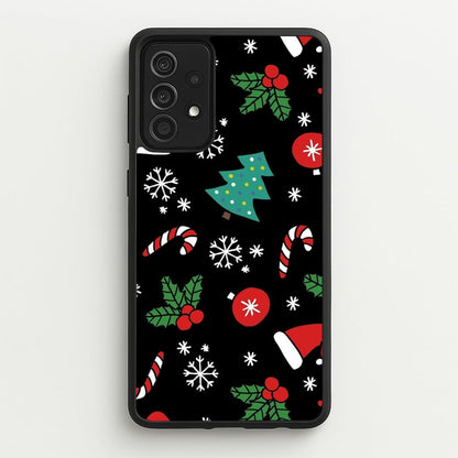 Christmas Objects Pattern  -  Phone Case for Galaxy A52 / A52s
