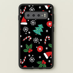 Christmas Objects Pattern  -  Phone Case for Galaxy S10 Plus
