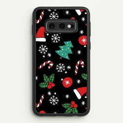 Christmas Objects Pattern  -  Phone Case for Galaxy S10e
