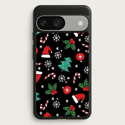 Christmas Objects Pattern  -  Phone Case for Google Pixel 9 / 9 Pro