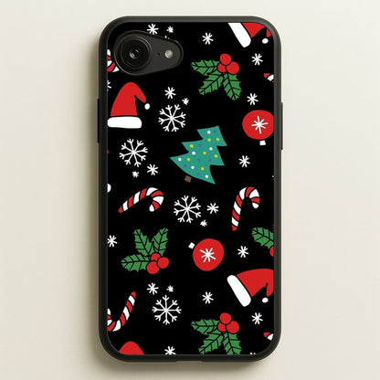 Christmas Objects Pattern  -  Phone Case for iPhone 16e