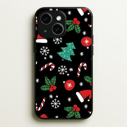 Christmas Objects Pattern  -  Phone Case for iPhone 14 Plus