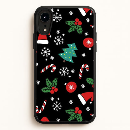 Christmas Objects Pattern  -  Phone Case for iPhone XR