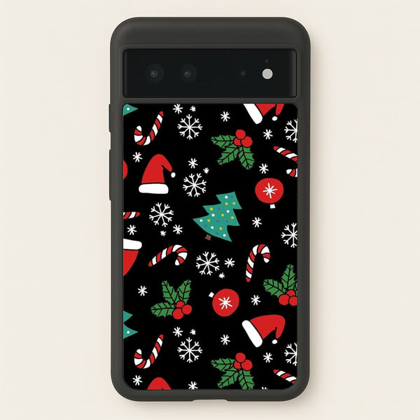 Christmas Objects Pattern  -  Phone Case for Google Pixel 6