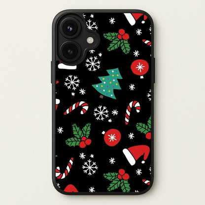 Christmas Objects Pattern Phone Case for iPhone 17