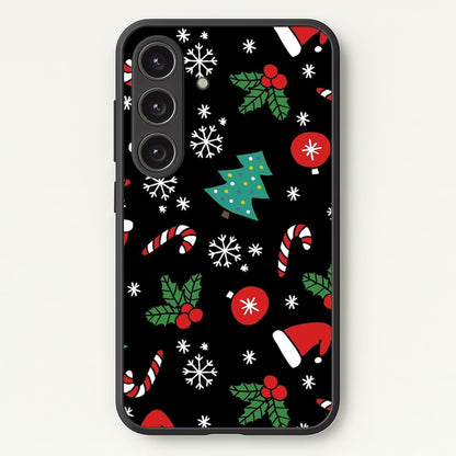 Christmas Objects Pattern  -  Phone Case for Galaxy S24FE