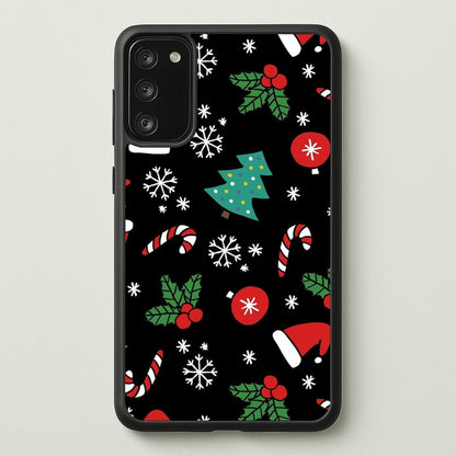 Christmas Objects Pattern  -  Phone Case for Galaxy S20FE