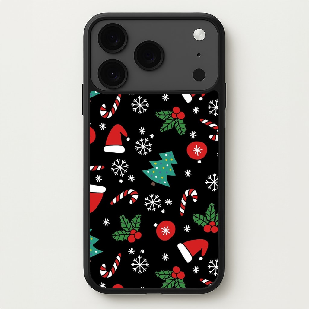 Christmas Objects Pattern Phone Case for iPhone 17 Pro