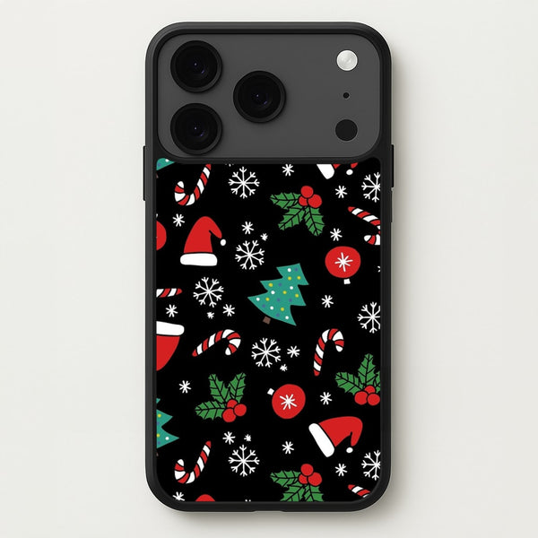 Christmas Objects Pattern Phone Case for iPhone 17 Pro