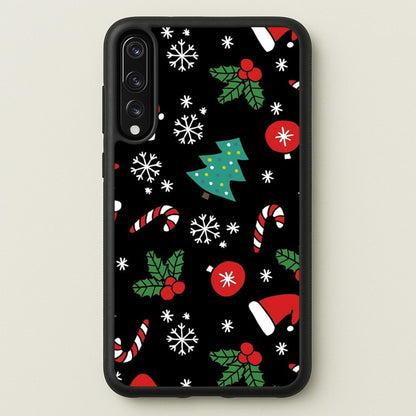 Christmas Objects Pattern  -  Phone Case for Huawei P20 Pro