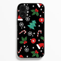 Christmas Objects Pattern  -  Phone Case for iPhone 16 Plus