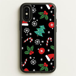 Christmas Objects Pattern  -  Phone Case for iPhone X / XS