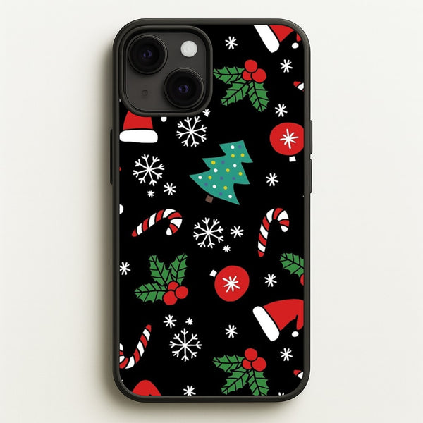 Christmas Objects Pattern  -  Phone Case for iPhone 13