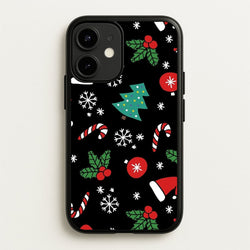 Christmas Objects Pattern  -  Phone Case for iPhone 12 / 12 Pro