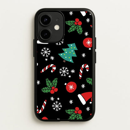 Christmas Objects Pattern  -  Phone Case for iPhone 12 / 12 Pro