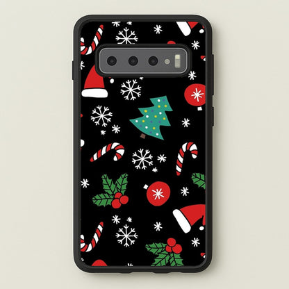 Christmas Objects Pattern  -  Phone Case for Galaxy S10