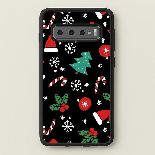 Christmas Objects Pattern  -  Phone Case for Galaxy S10