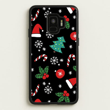 Christmas Objects Pattern  -  Phone Case for Galaxy S9