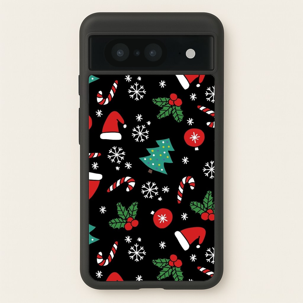 Christmas Objects Pattern  -  Phone Case for Google Pixel 8