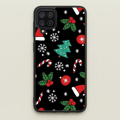 Christmas Objects Pattern  -  Phone Case for Galaxy A12