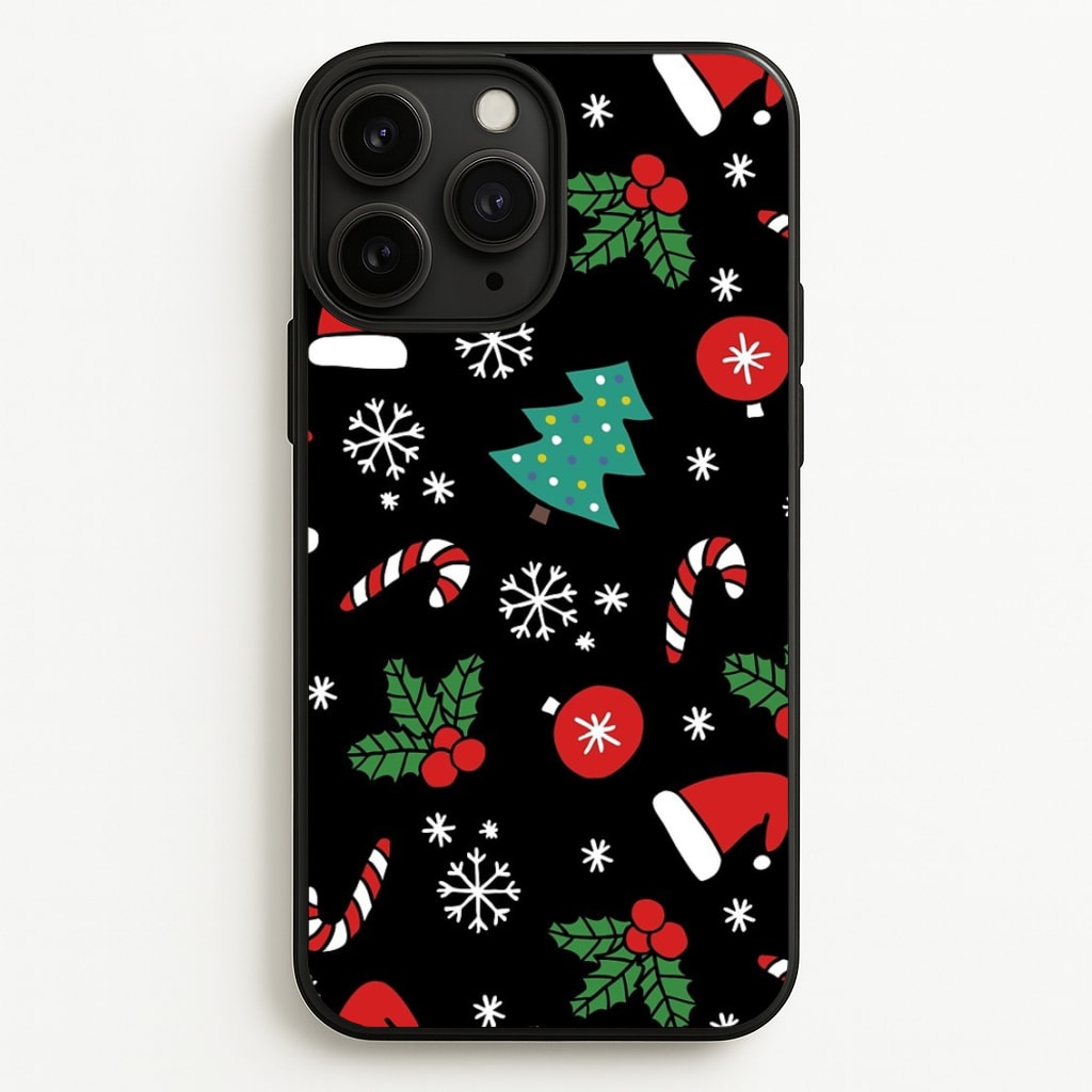 Christmas Objects Pattern  -  Phone Case for iPhone 11 Pro