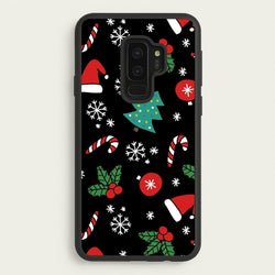 Christmas Objects Pattern  -  Phone Case for Galaxy S9 Plus