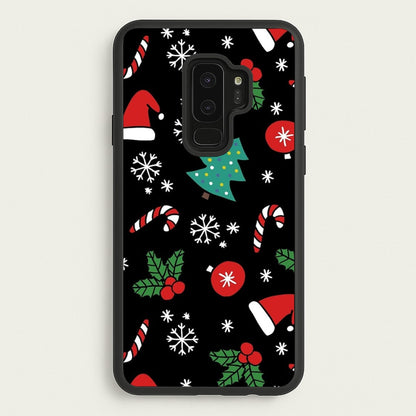 Christmas Objects Pattern  -  Phone Case for Galaxy S9 Plus