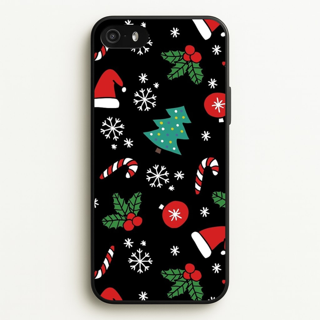 Christmas Objects Pattern  -  Phone Case for iPhone 5 / 5s / SE 2016