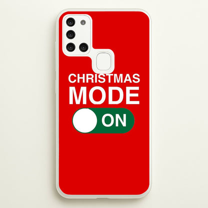 Christmas Mode On  - Elf Phone Case for Galaxy A21s