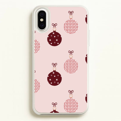 Christmas Bauble Pattern  - Christmas Phone Case for iPhone XS Max