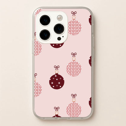 Christmas Bauble Pattern  - Christmas Phone Case for iPhone 15 Pro