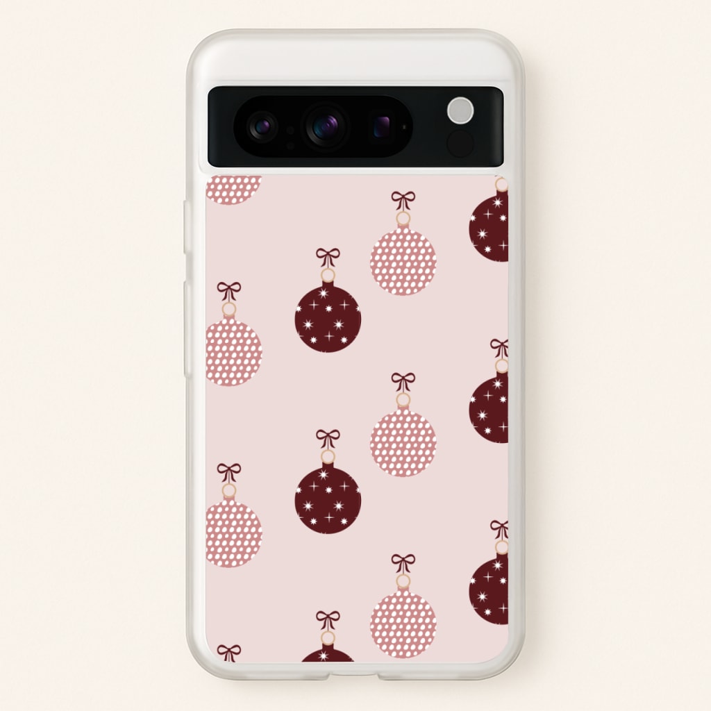 Christmas Bauble Pattern  - Christmas Phone Case for Google Pixel 8 Pro