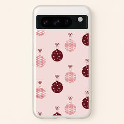 Christmas Bauble Pattern  - Christmas Phone Case for Google Pixel 8 Pro