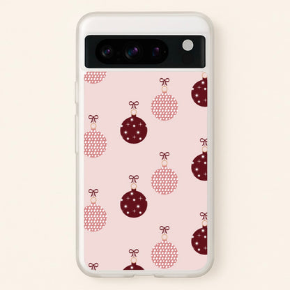 Christmas Bauble Pattern  - Christmas Phone Case for Google Pixel 8 Pro