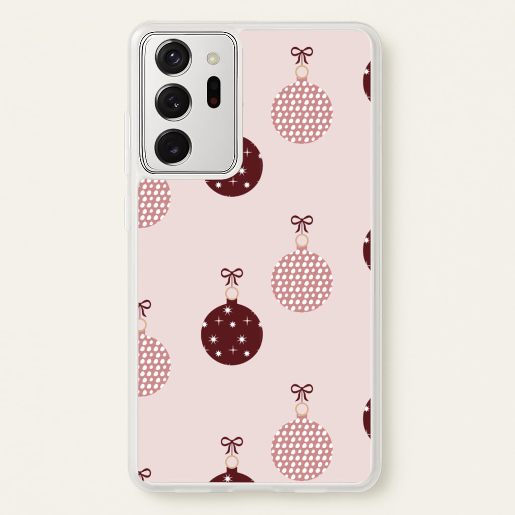 Christmas Bauble Pattern  - Christmas Phone Case for Galaxy Note 20 Ultra