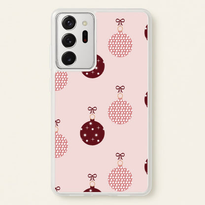 Christmas Bauble Pattern  - Christmas Phone Case for Galaxy Note 20 Ultra