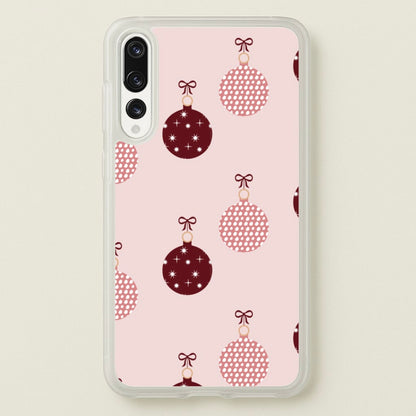 Christmas Bauble Pattern  - Christmas Phone Case for Huawei P20 Pro