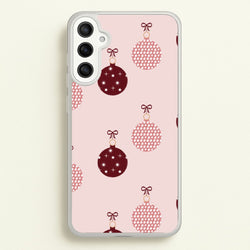 Christmas Bauble Pattern  - Christmas Phone Case for Galaxy A34