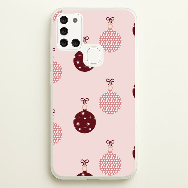 Christmas Bauble Pattern  - Christmas Phone Case for Galaxy A21s
