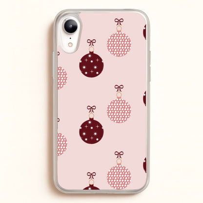 Christmas Bauble Pattern  - Christmas Phone Case for iPhone XR