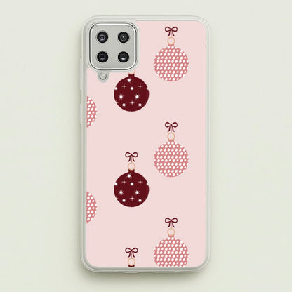 Christmas Bauble Pattern  - Christmas Phone Case for Galaxy A12