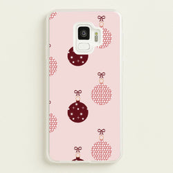 Christmas Bauble Pattern  - Christmas Phone Case for Galaxy S9