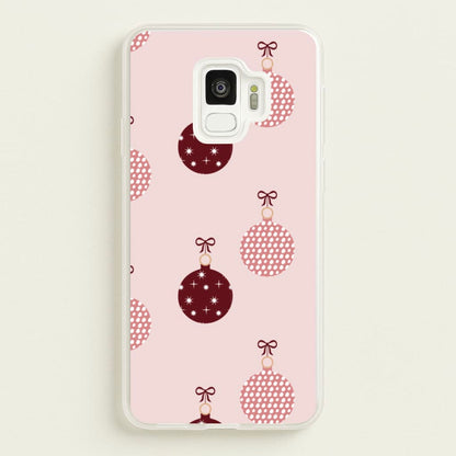 Christmas Bauble Pattern  - Christmas Phone Case for Galaxy S9
