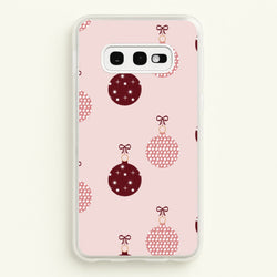 Christmas Bauble Pattern  - Christmas Phone Case for Galaxy S10e