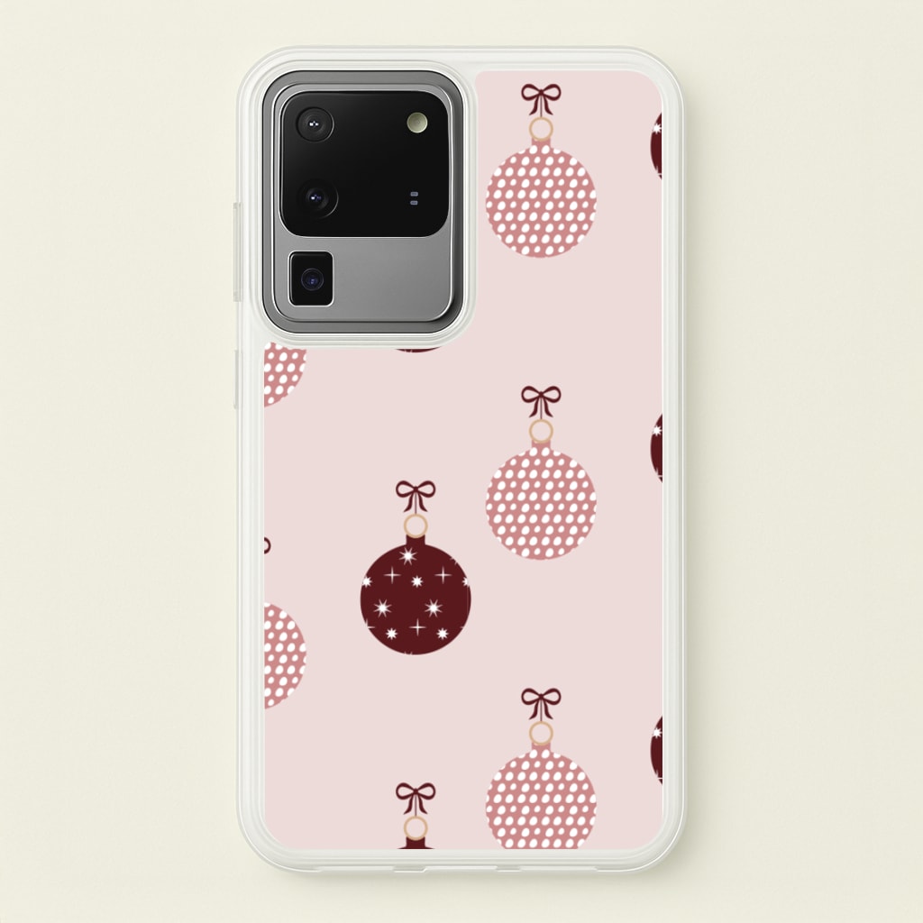 Christmas Bauble Pattern  - Christmas Phone Case for Galaxy S20 Ultra
