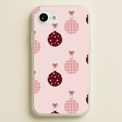Christmas Bauble Pattern  - Christmas Phone Case for iPhone 16e